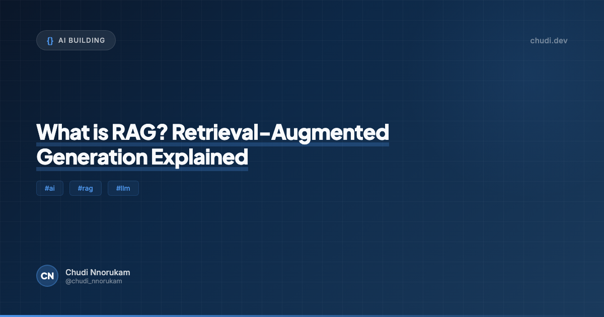 What is RAG? Retrieval-Augmented Generation Explained