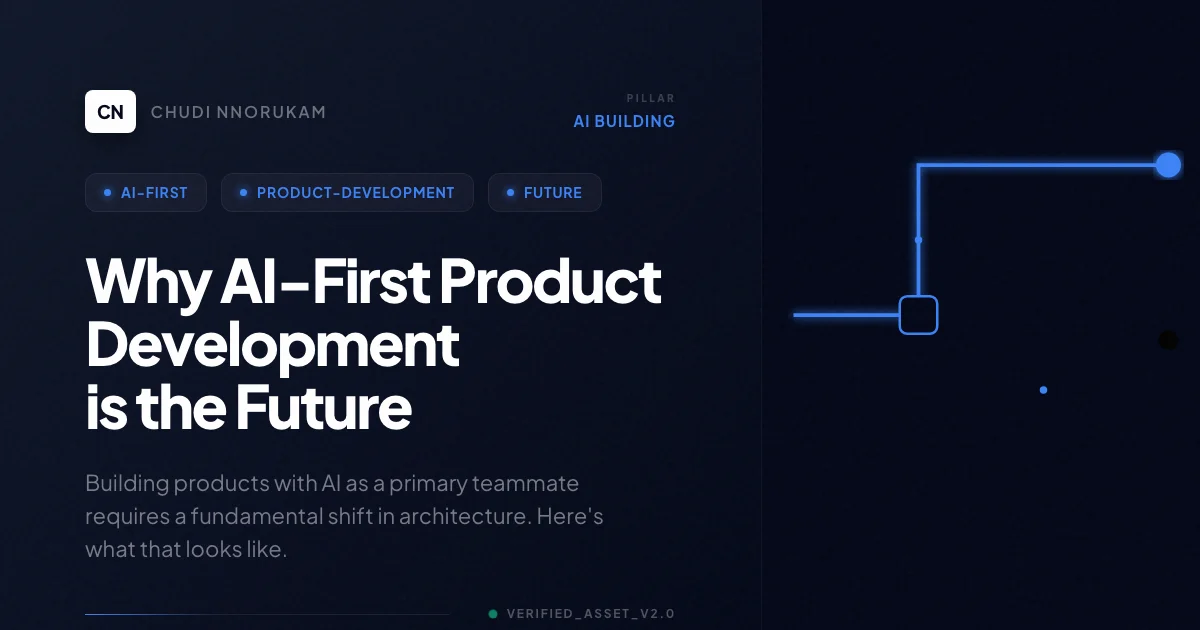 Hero for Why AI-First Product Development is the Future