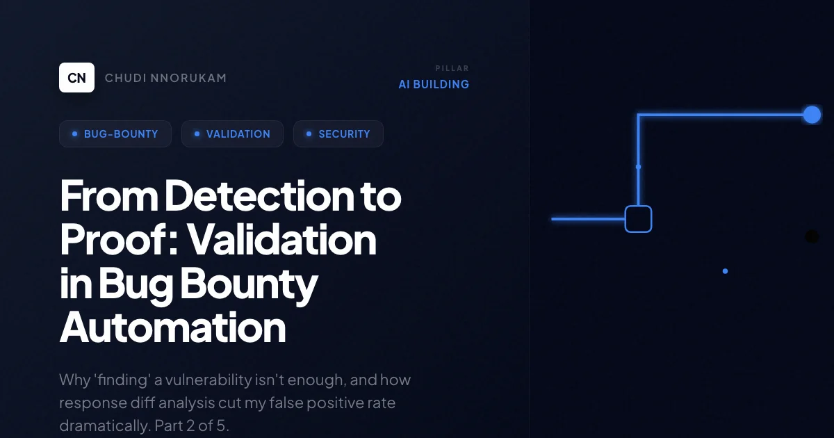 From Detection to Proof: Validation in Bug Bounty Automation