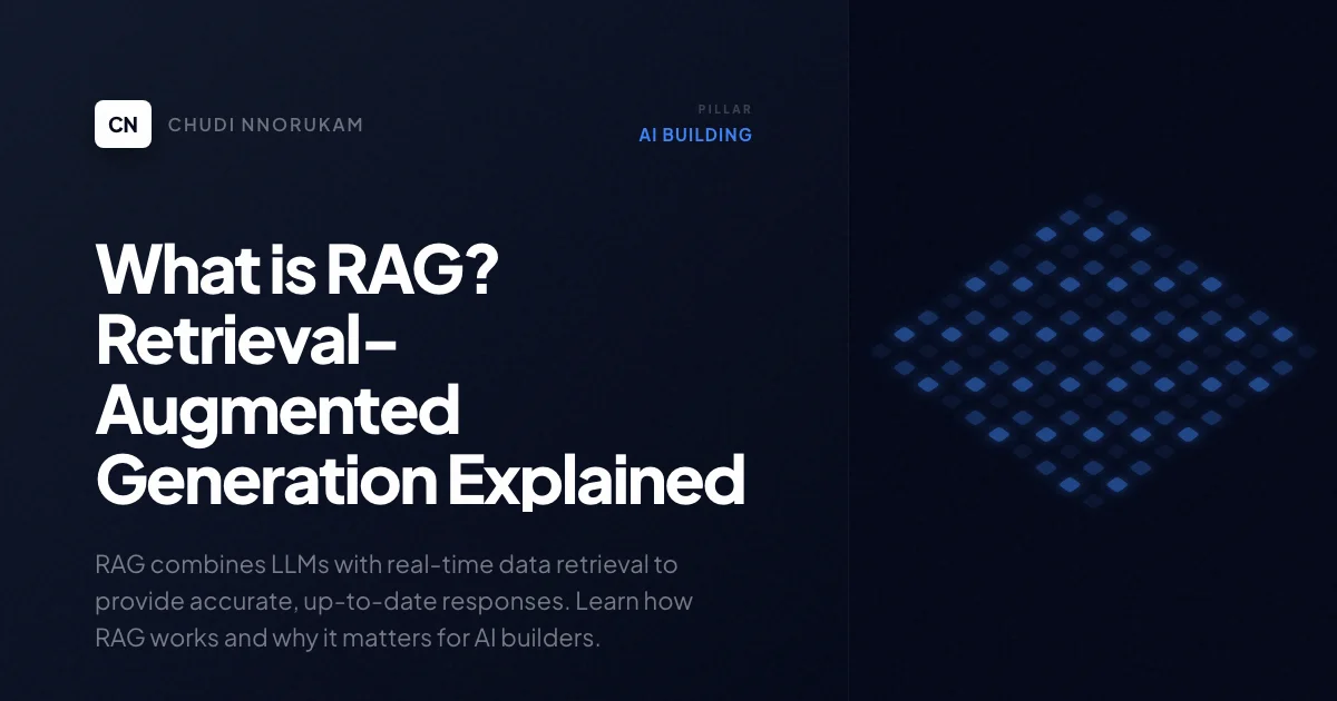 What is RAG? Retrieval-Augmented Generation Explained